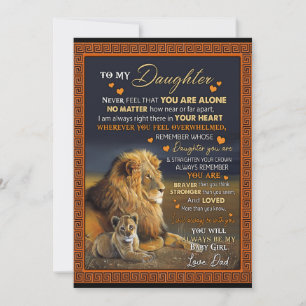 Daughter Lovers   To My Daughter Love Dad Holiday Card