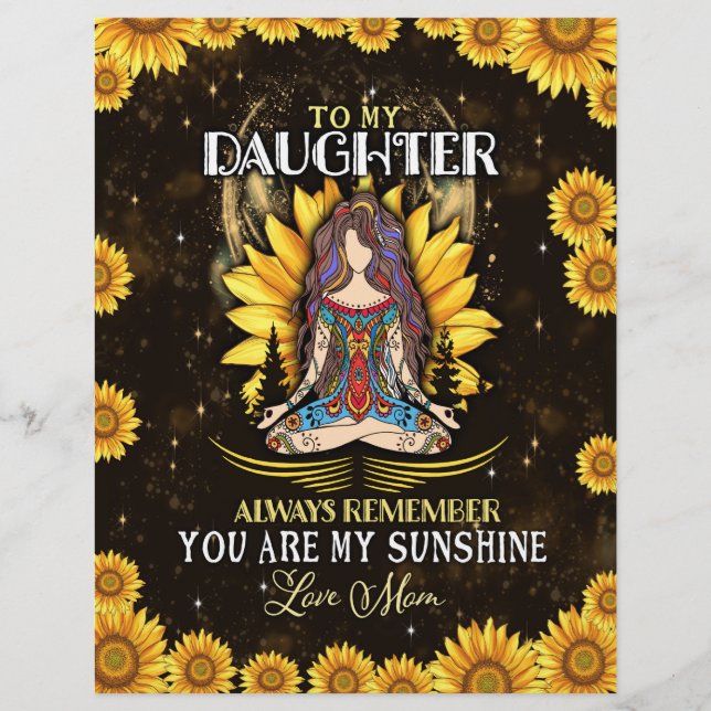 Daughter Lovers | To My Daughter Love Mum Custom Letterhead (Front)