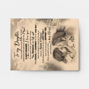 Daughter Lovers To My Daughter Love Mum Envelope