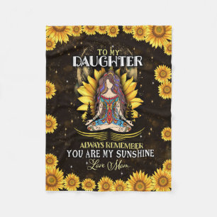 Daughter Lovers To My Daughter Love Mum Fleece Blanket