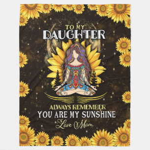 Daughter Lovers   To My Daughter Love Mum Fleece Blanket