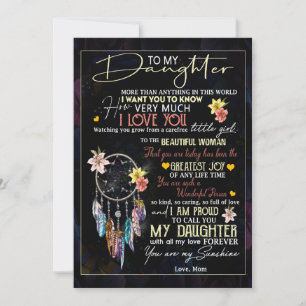 Daughter Lovers To My Daughter Love Mum Holiday Card