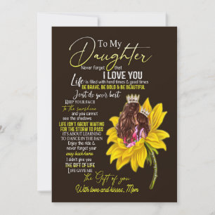 Daughter Lovers   To My Daughter Love Mum Holiday Card
