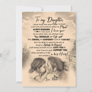 Daughter Lovers To My Daughter Love Mum Invitation