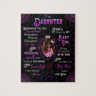 Daughter Lovers   To My Daughter Love Mum Jigsaw Puzzle