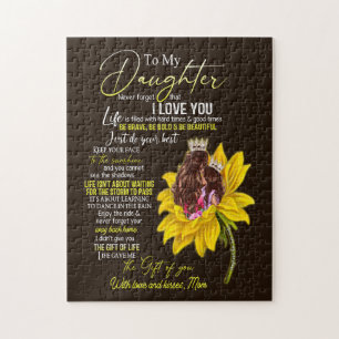 Daughter Lovers   To My Daughter Love Mum Jigsaw Puzzle