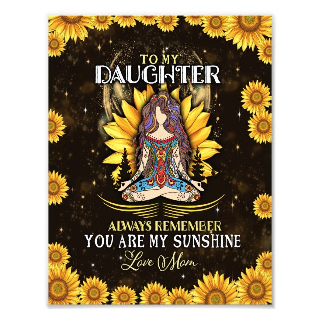 Daughter Lovers | To My Daughter Love Mum Photo Print (Front)