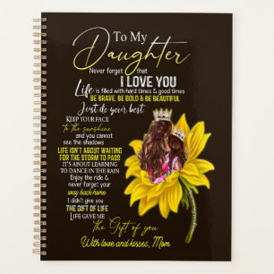 Daughter Lovers To My Daughter Love Mum Planner