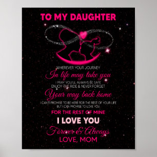 Daughter Lovers   To My Daughter Love Mum Poster