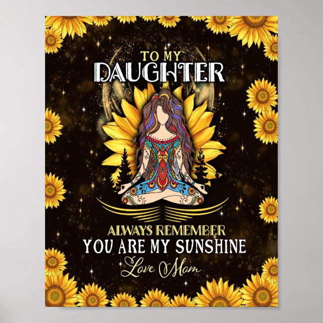 Daughter Lovers | To My Daughter Love Mum Poster (Front)