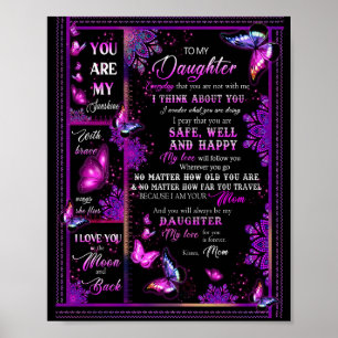 Daughter Lovers   To My Daughter Love Mum Poster