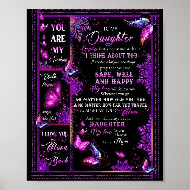 Daughter Lovers | To My Daughter Love Mum Poster (Front)