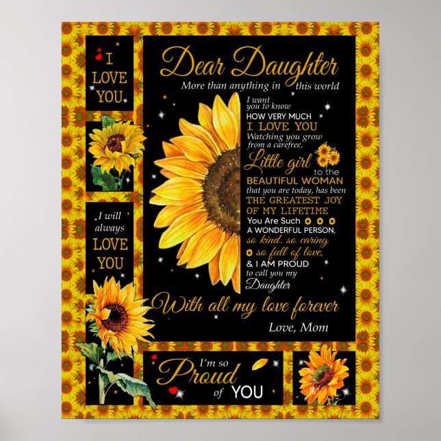 Daughter Lovers | To My Daughter Love Mum Poster (Front)