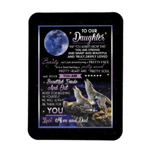 Daughter Lovers To Our Daughter Love Mum And Dad Magnet