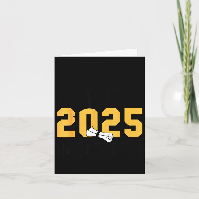 Daughter mastered 2025 masters degree graduation card (Front)
