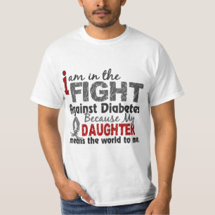 Daughter Means World To Me Diabetes T-Shirt
