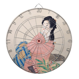 Daughter Miyuki (Beautiful Japanese Lady) (Asian) Dartboard