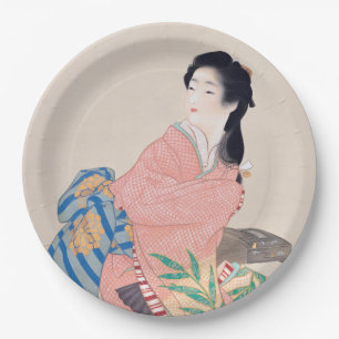 Daughter Miyuki (Beautiful Japanese Lady) (Asian) Paper Plate