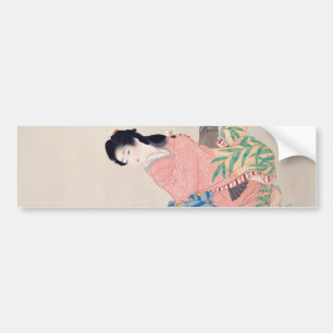 Daughter Miyuki (Elegant Japanese Lady, Asian Art) Bumper Sticker