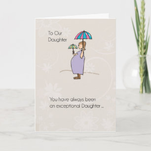 Daughter, Mother's Day Pregnant Mum Card
