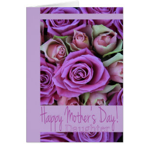 Daughter Mother's Day rose card