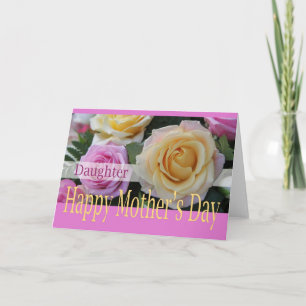 Daughter Mother's Day rose card
