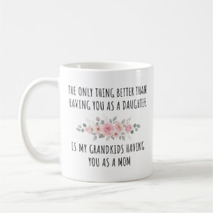 Daughter Mum Grandkids Floral Mother’s Day Mug