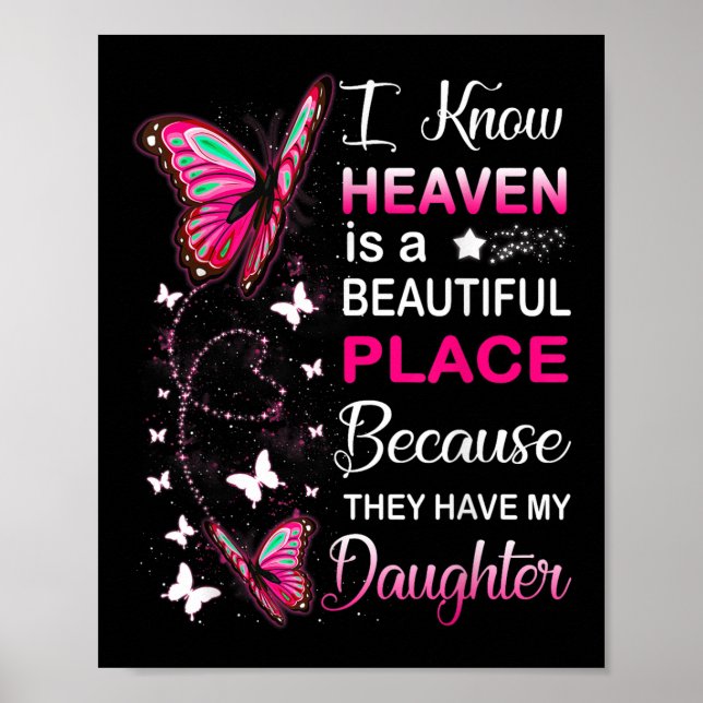 Daughter My Guardian Angel In Heaven Memorial Day  Poster (Front)