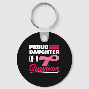 Daughter Of A Survivor Mum Breast Cancer Awareness Key Ring