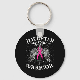 Daughter Of A Warrior Breast Cancer Awareness Supp Key Ring