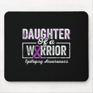 Daughter Of A Warrior Epilepsy Purple Ribbon Suppo Mouse Mat