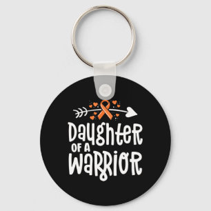 Daughter Of A Warrior Gift Family Leukaemia Cancer Key Ring