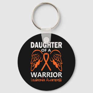 Daughter Of A Warrior Leukaemia Awareness Angel Wi Key Ring