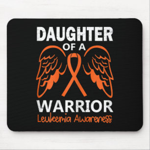 Daughter of A Warrior Leukaemia Awareness Angel Wi Mouse Mat