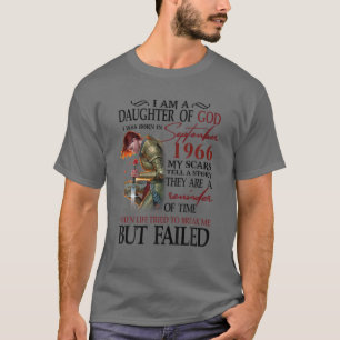 Daughter Of God I Born In September 1966 My Scars T-Shirt