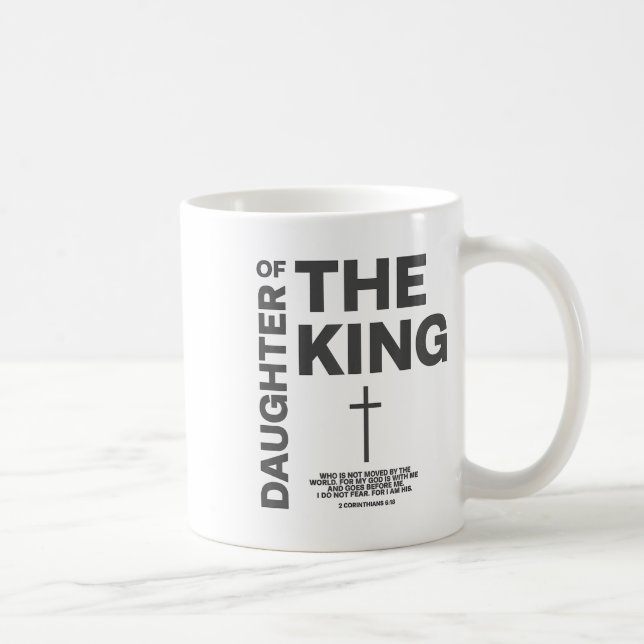 Daughter Of King Child Of God Jesus Christian Wome Coffee Mug (Right)