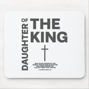 Daughter Of King Child Of God Jesus Christian Wome Mouse Mat