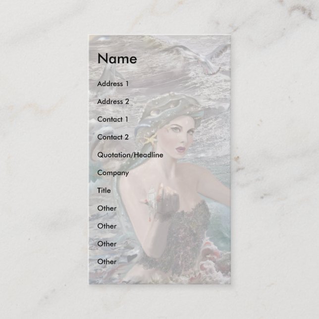 Daughter of Oceanus! Business Card (Front)