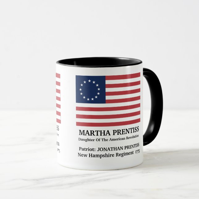 Daughter Of The American Revolution Coffee Mug (Front Right)