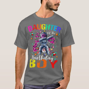 Daughter Of The Birthday Boy Astronaut Boy Space T T-Shirt
