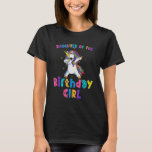 Daughter of the Birthday Princess Girl  Dabbing Un T-Shirt<br><div class="desc">Daughter of the Birthday Princess Girl  Dabbing Unicorn 5.</div>