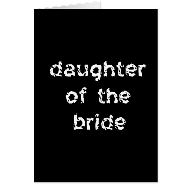 Daughter of the Bride (Front)