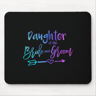 Daughter Of The Bride And Groom Matching Wedding Mouse Mat