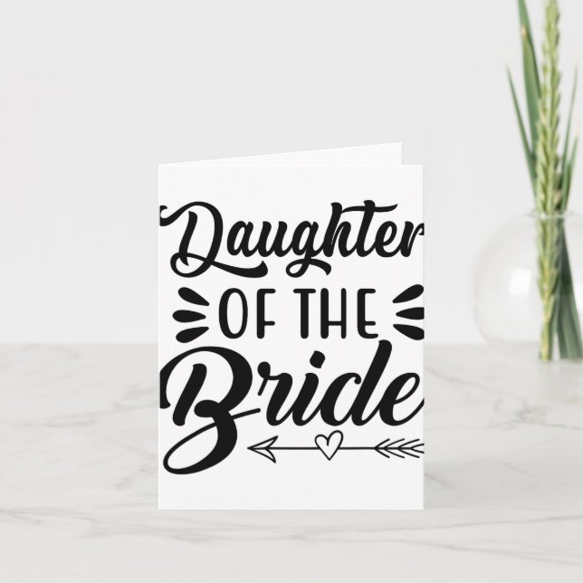 Daughter Of The Bride Wedding Bridal Shower Matchi Card (Front)