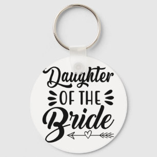 Daughter Of The Bride Wedding Bridal Shower Matchi Key Ring