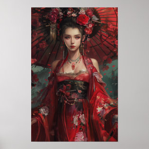 Daughter of the Grand Emperor Japanese Inspired Fa Poster