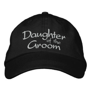 Daughter of the Groom Embroidered Wedding Cap