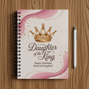 Daughter of the King. Christian birthday notebook