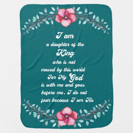 Daughter Of The King Christian Inspirational Baby Blanket ...