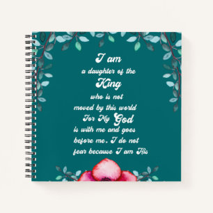 Daughter Of The King Christian Inspirational Notebook